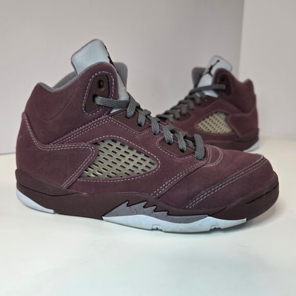 Nike Air Jordan 5 Burgundy Youth 2 FN4234-600 - Picture 3 of 11